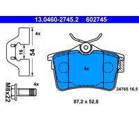 Set di pastiglie freno ATE 13.0460-2745.2, posteriore