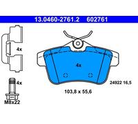 602761 Kit pastiglie freno, Freno a disco Ate