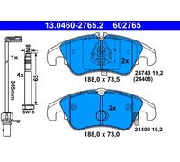 602765 Kit pastiglie freno, Freno a disco Ate