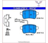 Set di pastiglie freno ATE 13.0460-2767.2, posteriore