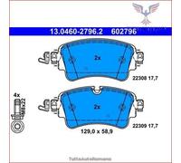 Set di pastiglie freno ATE 13.0460-2796.2, indietro