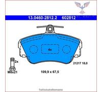 602812 Kit pastiglie pattini freno Ate Anteriore per VOLVO 480 460 440