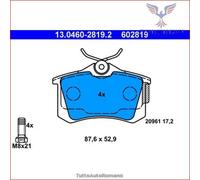 Set di pastiglie freno ATE 13.0460-2819.2, posteriore