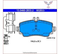Set di pastiglie freno ATE 13.0460-2833.2