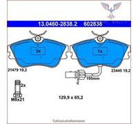 602838 Kit pastiglie pattini freno Ate Anteriore per VW TRANSPORTER