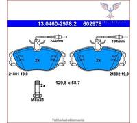 602978 Kit pastiglie pattini freno Ate Anteriore per CITROEN EVASION JUMPY I FI