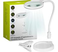 60359 Lampada a LED Con Lente D'Ingrandimento - Lampada Con Supporto - Lampada C