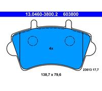 Pastiglie Freno Anteriore motrio RENAULT 8671016186 MASTER 2 3 Movano interstar