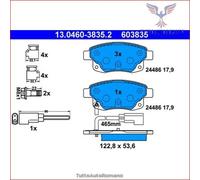 Set di pastiglie freno ATE 13.0460-3835.2, posteriore