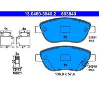 603840 Kit pastiglie freno, Freno a disco Ate