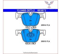 603873 Kit pastiglie pattini freno Ate Posteriore per BMW 4 F33 F83 440 435 430