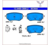 Set di pastiglie freno ATE 13.0460-3888.2