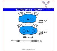603911 Kit pastiglie pattini freno Ate Anteriore per PEUGEOT 405 309 305 205 RE