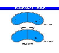 603945 Kit pastiglie freno, Freno a disco Ate