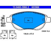 603966 Kit pastiglie freno, Freno a disco Ate