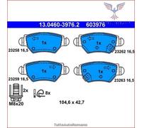 ATE Pastiglie Freni 13.0460-3976.2 Kit Pastiglie Freni,Kit Pasticche Freni OPEL,VAUXHALL,Zafira A (T98),Astra G Caravan (T98),Astra G CC (T98)
