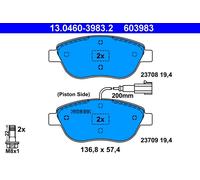 603983 Kit pastiglie freno, Freno a disco Ate