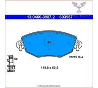 Set di pastiglie freno ATE 13.0460-3987.2, fronte