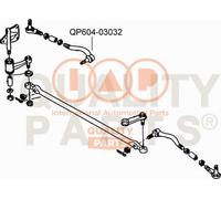 604-03032 IAP QUALITY PARTS Testa barra d'accoppiamento per BERTONE,DAIHATSU