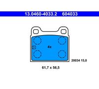 604033 Kit pastiglie freno, Freno a disco Ate