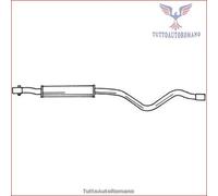 60427 Silenziatore centrale Sigam per VW SCIROCCO GOLF I