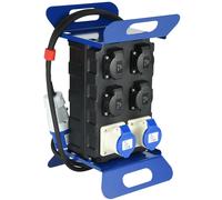 60429 Quadro Elettrico di Distribuzione 4 prese Schuko 2 Prese Industriali CEE