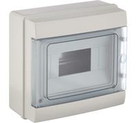 60438 Centralino Da Parete Con Portello Stagno, 8 Moduli, Bianco