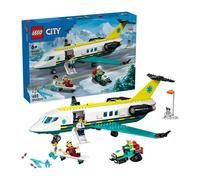 Lego City 60465 Aereo ambulanza di emergenza con 4 minifigure e tanti accessori