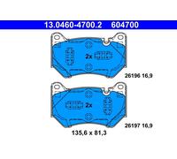 604700 Kit pastiglie freno, Freno a disco Ate