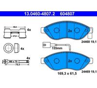 Set di pastiglie freno ATE 13.0460-4807.2, anteriore