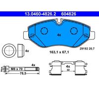 604826 Kit pastiglie freno, Freno a disco Ate