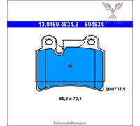 Set di pastiglie freno ATE 13.0460-4834.2, posteriore