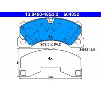 604852 Kit pastiglie freno, Freno a disco Ate