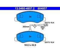 604857 Kit pastiglie freno, Freno a disco Ate