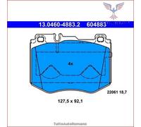 KIT PASTIGLIE FRENO ANT ATE MERCEDES-BENZ CLS C 350 EQ Boost 4x4 220KW 18> 13...