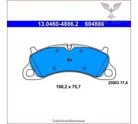 604886 Kit pastiglie pattini freno Ate Anteriore per PORSCHE 911