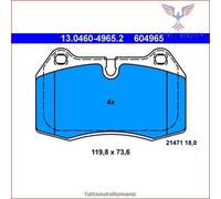 604965 Kit pastiglie pattini freno Ate Anteriore per BMW 7 E38 735 730 728 725