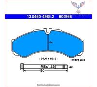 Set di pastiglie freno ATE 13.0460-4966.2