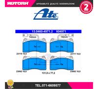 ATE 13.0460-4971.2 - Kit pastiglie freno asse anteriore 604971