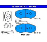 604978 Kit pastiglie freno, Freno a disco Ate