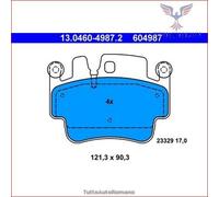 604987 Kit pastiglie pattini freno Ate Anteriore per PORSCHE BOXSTER 911