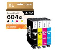 Coloran 604XL Alta Resa Cartucce Compatibili per Epson 604 XL Multipack per XP-2200 XP-2205 WF-2930 XP-4200 XP-3200 XP-3205 XP-4205 WorkForce WF-2910 WF-2935 WF-2950 (4-Pack)