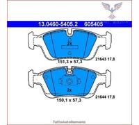 Set di pastiglie freno ATE 13.0460-5405.2, fronte