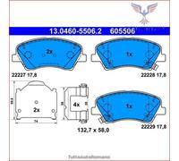605506 Kit pastiglie pattini freno Ate Anteriore per KIA STONIC RIO