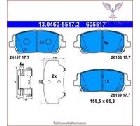 605517 Kit pastiglie pattini freno Ate Anteriore per HYUNDAI SANTA FE KIA SOREN