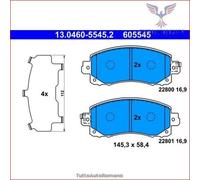 605545 Kit pastiglie pattini freno Ate Anteriore per SUBARU FORESTER IMPREZA XV