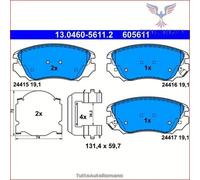 KIT PASTIGLIE FRENO ANT ATE CHEVROLET MALIBU 2.4 125KW 12> 13046056112