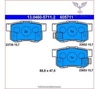Set di pastiglie freno ATE 13.0460-5711.2, posteriore