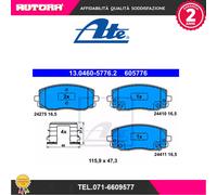 605776 Kit pastiglie freno a disco ant (ATE).