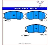 Set di pastiglie freno ATE 13.0460-5785.2, anteriore